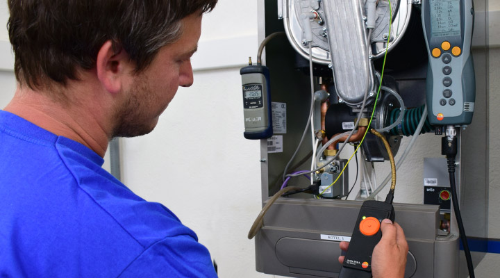 Roční prohlídka plynového kotle v Otrokovicích